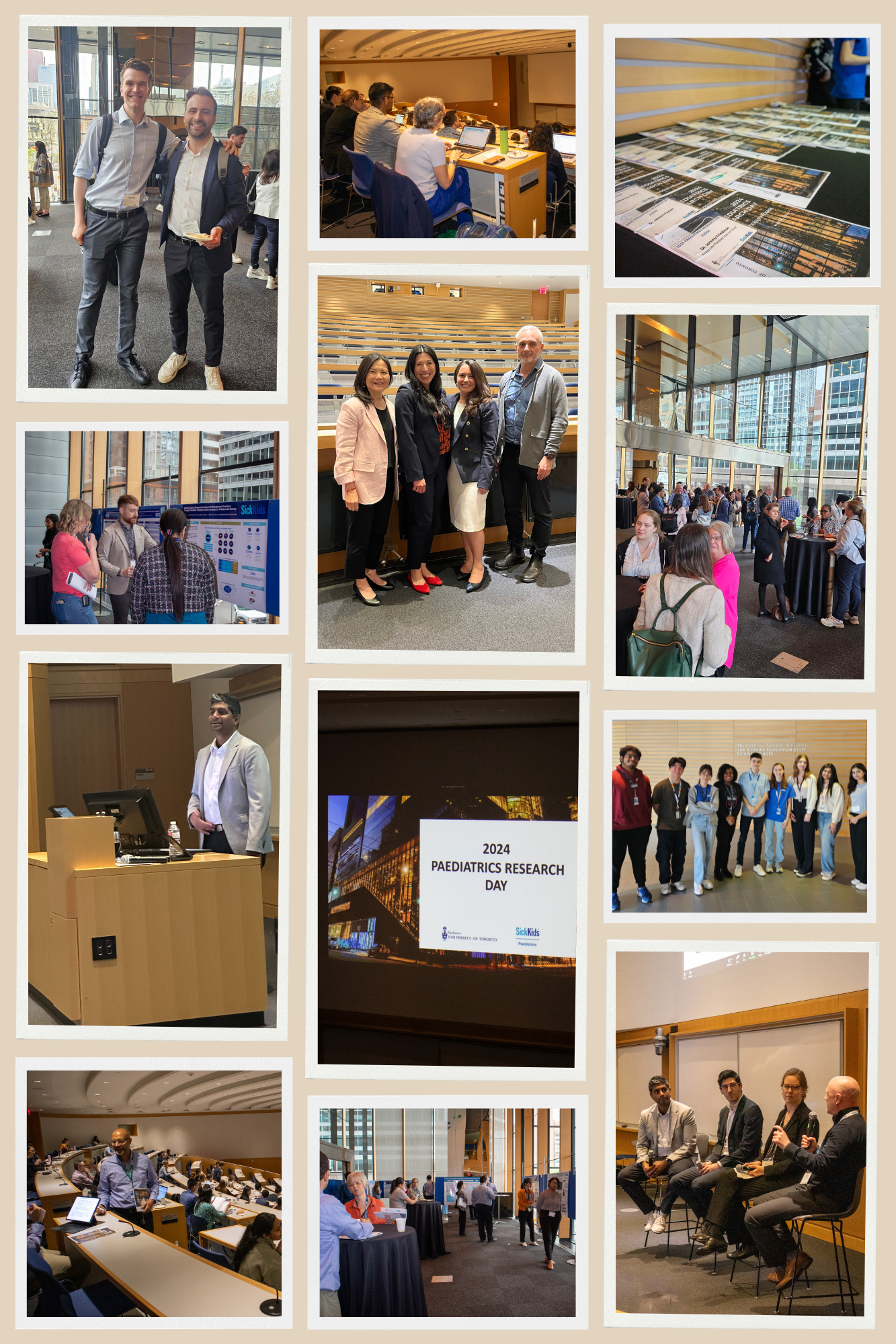 images from the 2024 Paediatrics Research Day Event